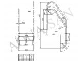 Kripsol лестница с 3 ступеньками Standard Asymmetric SAI3