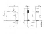 La Torre 2 daļīgs vannas jaucējkrāns Wings AA045